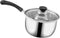 Sauce Pan with Lid Stainless Steel cookware 1.3 Quart Long Handle Milk Pot cookware Works for Home Kitchen Restaurant Dishwasher Safe (1.3 Quart)...