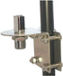 Stainless Steel CB Antenna Mirror Mount with 3/8” x 24 Thread Stud to SO239 Connector (3/8x24 Stud to SO239)...