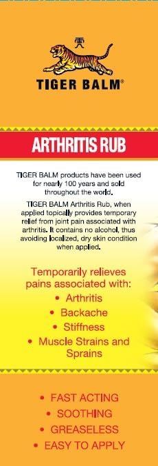 Tiger Balm Arthritis Rub - - 4 fl oz...