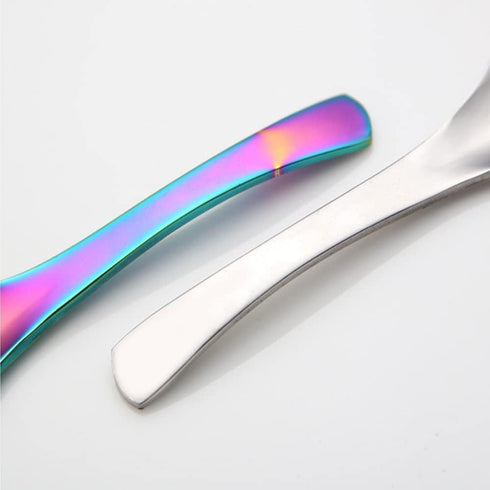 5 PCS Soup Spoon,Stainless Steel Spoon, Mirror Finish Spoons,Kitchen Serving Spoons,Coffee spoon?Dessert Spoon, Ice Cream Spoons for Soup Rice Tea...