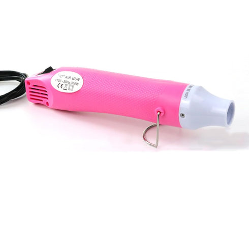 Heat Gun, 110V 300W Hot Air Gun Tools Shrink Gun with Stand and Power Cord, for Shrinking Wrapping PVC, DIY Embossing and Drying Paint(Pink)...