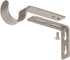 Ivilon Adjustable Brackets for Curtain Rods - for 1 or 1 1/8 Inch Rods. Set of 2 - Satin Nickel...