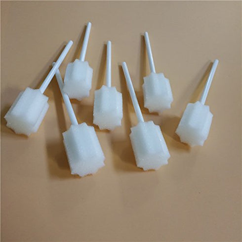 Oral Mouth Swabs Sponge- Untreated and Unflavored for Baby & Elderly Oral Cleaning White 150 Counts...