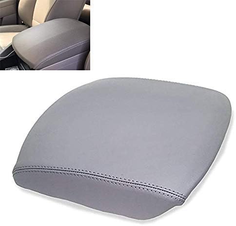 Armrest Synthethic Leather Cover Fit for Honda Pilot 2009-2015 Center Console Armrest Cover, Gray...