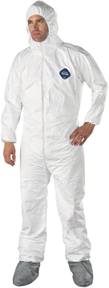 DuPont Industrial & Scientific DuPont TY122S 3XL EACH Disposable Elastic Wrist, Bootie and Hood Tyvek Coverall Suit 1414 White...