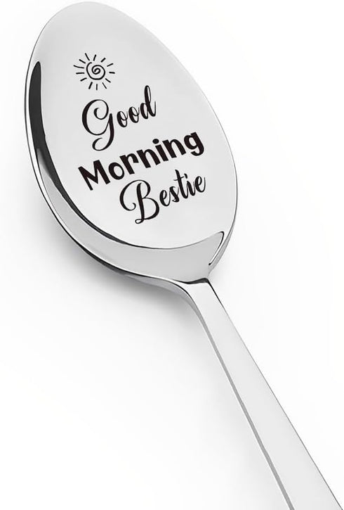 Bestie Gifts Friendship Spoons Gifts for Best Friend Bday Gifts for Women Men Engraved Tea Spoon for Friends Birthday Christmas Gifts for BFF Gift...