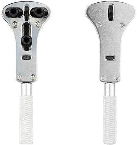 Professional Watch Wrench Screw Repair Set Kit, Watch Band Spring Bar Link Pin Adjustment, Back Case Removal Opener, Battery Cover Changing Replac...