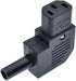 IEC C13 Right Angled Power Cord Plug Connector,IEC 320 C13 90 Degree Female Plug Rewirable Power Connector 3pin Socket 10A /250V (C13 Right Angled...