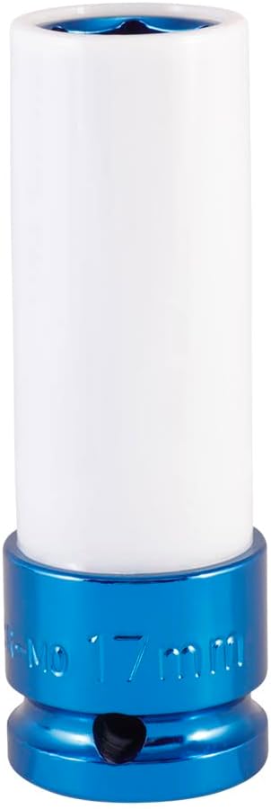 AFF Mag Wheel Power Sockets, 1/2" Drive, 17mm, Chrome Molybdenum Steel, Plastic Sleeve and Inner Cap, 58001...