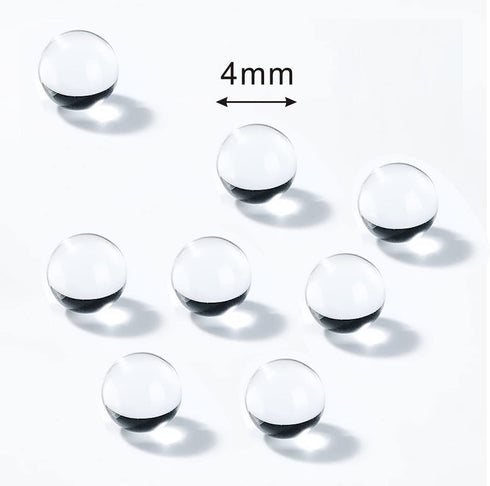1000 Beads Lab Boiling Stones Glass Boiling Beads Glass Paint Mixing Balls 4mm Dia (Glass?4mm)...