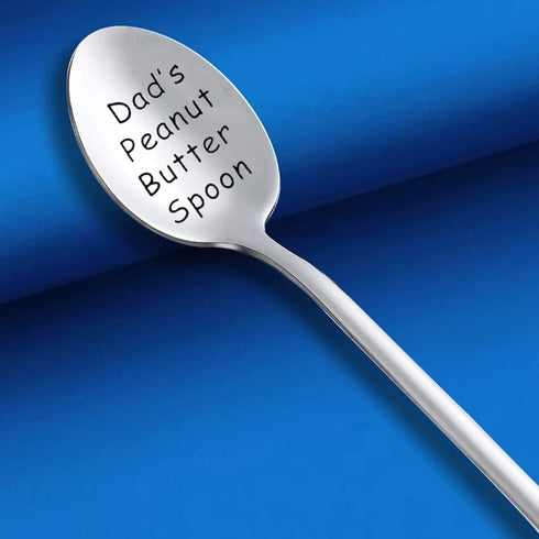 Dad Gifts for Birthday Christmas from Daughter Son Creative Dad’s Peanut Butter Spoon for Father's Day Peanut Butter Lover Gift for Daddy Dads Day...