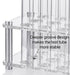 Ackers Transparent Acrylic Test Tube Bottle Small Glass Holder,Built-in Handle, 12 Tube Capacity, 1.1" (27mm) Holes for 80ML Test Tubes...