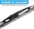 Rear Wiper Blade,ASLAM 10-1 Rear Windshield Wiper Blades Type-E for Original Equipment Replacement,Exact Fit(Pack of 2)...