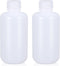 250ml/2 Pcs HDPE Narrow Mouth Round Container, Leak Proof Plastic Lab Chemical Reagent Bottles, Water Sample Bottles (Translucence, 8.45 oz)...