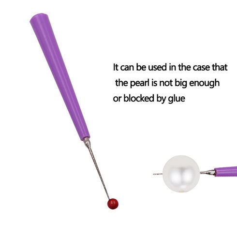 8Pcs Diamond Tipped Bead Reamer Beading Hole Enlarger Needle Tool with Plastic Handle for Make Bead Holes Larger, Jewelry Making and DIY Craft Sup...