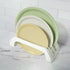 carrotez Plastic Cutting Board Holder, 3-Compartment Storage Organizer, 0.6 Inch Slots, White...