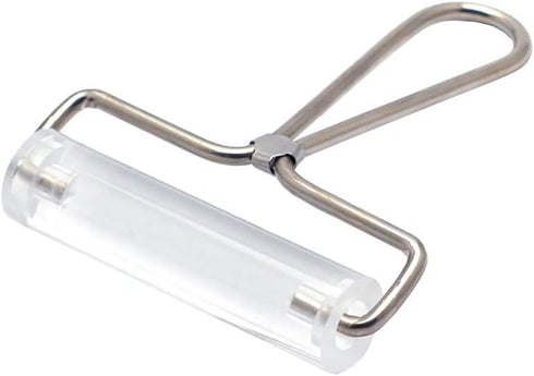 Clear Non Stick Acrylic Clay Roller Clay Rolling Pin with Steel Handle Polymer Clay Sculpture Tools...