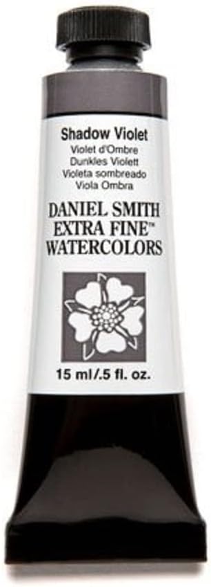 Daniel Smith Extra Fine Watercolor 15ml Paint Tube, Shadow Violet (284600188), 0.5 Fl Oz (Pack of 1)...