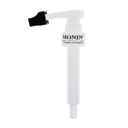 Monin - Syrup Pump, Exclusively for 750ml (25.4 fl oz) Glass Bottles | Mess-Free Dispensing + Tip Cover Included (White)...