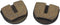 AlveyTech Rounded Disc Brake Pads for Mini Bike Standard & YK2 Flame Caliper (2-Pad Set) - Parts for 79cc 97cc Motovox MBX10 MBX11 Gas, Razor MX50...