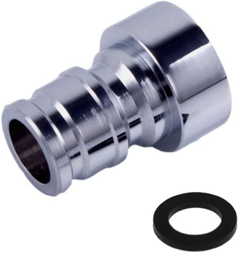 Faucet Quick Connector Adapter, Thead Connecting Faucet Aerator Adapter with Snap Quick Connector Fitting for Dishwasher Washing Machine (G1/2 Hos...