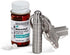 Extra-Small Nitroglycerin Keychain Holder, Made in USA Stainless Steel Pill Keychain Container, Waterproof Pill Case, Stores 7 Nitro Pills...