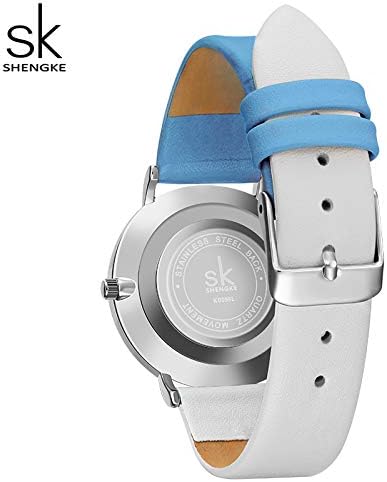 SHENGKE Simplicity Creative Women Watch Genuine Leather Elegant Women Watches Ladies Business Wristwatch...