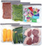 6 Pack BPA FREE Reusable silicone freezer bags, Extra Thick Reusable Storage Bags Leakproof Silicone and Plastic Free for Marinate Meats, Cereal, ...