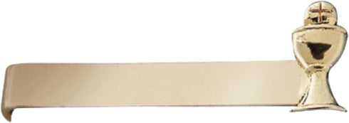 First Communion Tie Clip, Chalice and Host Bar, for Son, Grandson, or Nephew, 1.25 Inches...