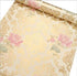 Self-Adhesive Shelf Liners Paper, Removable Self Adhesive Shelf Liner Dresser Drawer Wall Stickers Home Decoration, Gold Pink Flower 17.8 x 118 In...