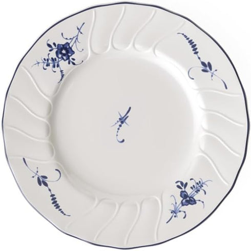 Villeroy & Boch Vieux Luxembourg Bread & Butter Plate, 6.75 in, Premium Porcelain, White/Blue...