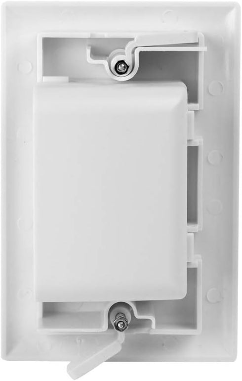 Single-Gang Quick Install Bulk Wire Plate, White...