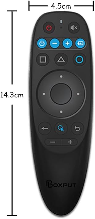 BPR2S Bluetooth Voice Remote Control Air Mouse Remote Control with 6-Axis Gyro Support IR Learning TV 4 Keys IR Isolation for Android TV Box TV St...