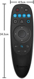 BPR2S Bluetooth Voice Remote Control Air Mouse Remote Control with 6-Axis Gyro Support IR Learning TV 4 Keys IR Isolation for Android TV Box TV St...