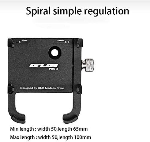 GUB PRO 3 Long Claws Aluminum Alloy Mountain Bicycle MTB Road Bike Motorcycle Handlebar Phone Holder Mount Support Case Bracket...