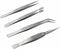 4pcs Stainless Steel Tweezers Set Multifunctional Tweezers Stone Picking Tool for Electronic Craft Jewellery Stamps Model Making Cleaning Grip DIY...