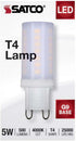Satco 5 Watt JCD LED Frost 4000K G9 Base 120 Volt...