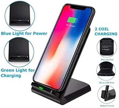 BoxWave Charger Compatible with Unihertz Titan - Wireless QuickCharge Stand (10W), No Cord; no Problem! Charge Your Phone with Ease! for Unihertz ...