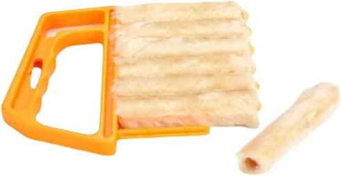 2PCS Blind Cleaner Tool Removable Mini Window Blind Duster Brush Air Conditioner Microfiber Blind Cleanser Tools with 7 Slat Hand-held for Windows...