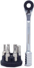 Prestacycle Prestaratchet Micro, Heavy-Duty Mini Ratchet & 1/4 Bits for Bike Repair & Maintenance, 40Nm Small Ratchet & Screwdriver with 6 Hex Bit...