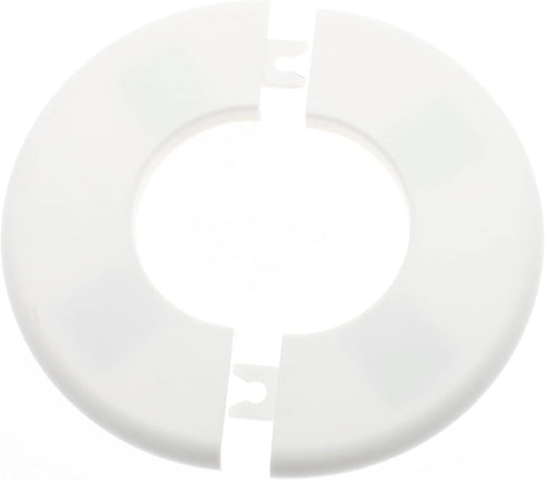 FDXGYH 2 Pcs ID 2.0 Inch ABS Wall Split Flange Self-Adhesive tape Round Escutcheon Plate Cover for Water Pipe Faucet Decoration Accessories [White...