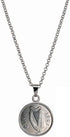 American Coin Treasures Irish Threepence Coin Pendant Necklace...