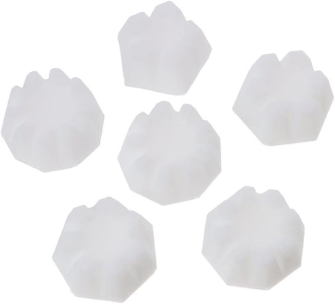 6 Pcs White Silicone Flower Pour Cups,Paint Pouring Split Cup,Art Reverse Flower Dip Fluid Painting Supplies for Painting, DIY Craft...