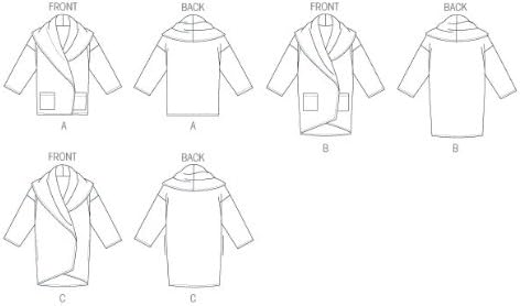 Vogue Patterns V8930 Misses' Jacket Sewing Template, Size ZZ (LRG-XLG-XXL)...