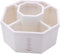1PCS 5 Compartments Multi-Functional Pen Holder Desktop Stationary Organizer Home Office Art Supply Storage Box (White)...