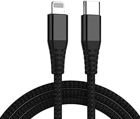 IFLASH USB C Charging/Data Cable, USB-C iPhone Fast Charging Cable Compatible with iPad 8th 2020, iPhone 12/11/11 Pro/11 Pro Max/X/XS/XR/8, Suppor...