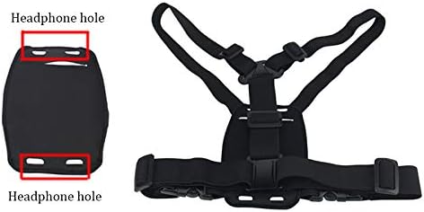 Smartphone Outdoor Chest Strap Mount + Waterproof Case Holder Fits for up to 5.5inch Mobile Phones - Best Cell Phone Chest Harness Mount- Perfect ...