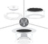 LightLabs Goof Ring Gloss 6 Pack 8.06" Diameter for 6" Cans. Inlcudes Mounting Tape to Fix Drywall Damage for Flush Mount Recessed Down Lights. 6....