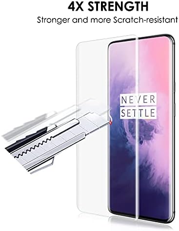 [3 Pack OnePlus 7 / 7T Screen Protector, Tempered Glass UV Set, Full Transparency, Scratch Repair, Sensitive Touch,Fingerprint-ID Compatible...