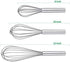 Stainless Steel Whisks with 3 Packs 8"+10"+12" Kitchen Whisk Set Kitchen Whip Kitchen Utensils Wire Whisk Balloon Whisk Set for Blending Whisking ...